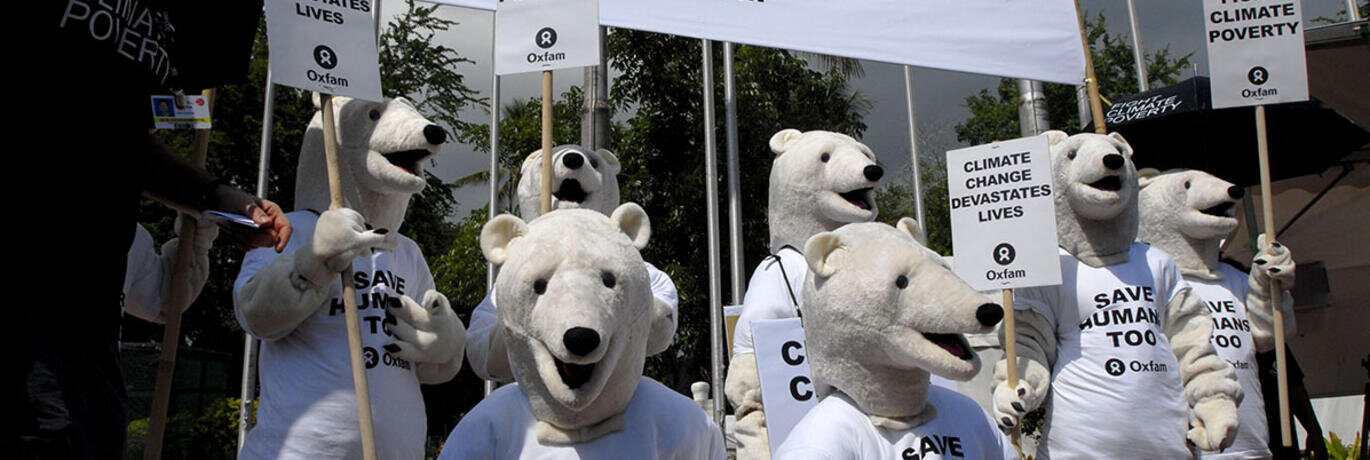 Oxfam manifestatie klimaatrechtvaardigheid